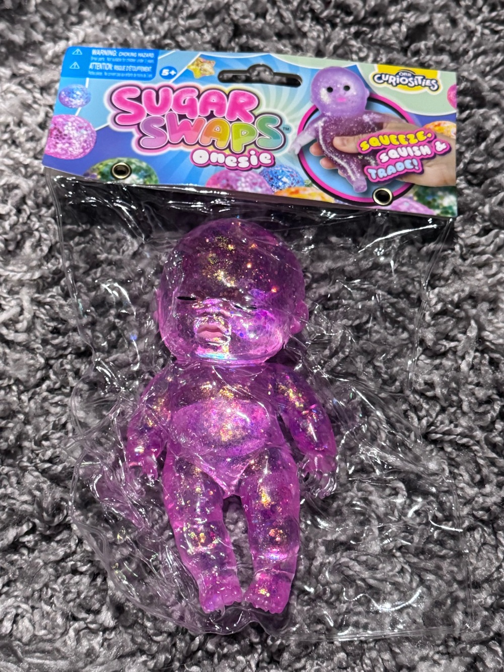 Sugar Swaps Onesie Baby- Full Size -Glitter Pink